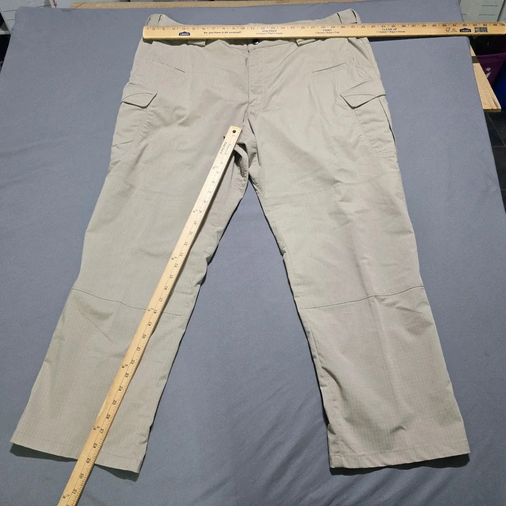 5.11 Tactical Cargo Pants Mens 44x30 Khaki Ripstop Multi-Pocket Work Trousers